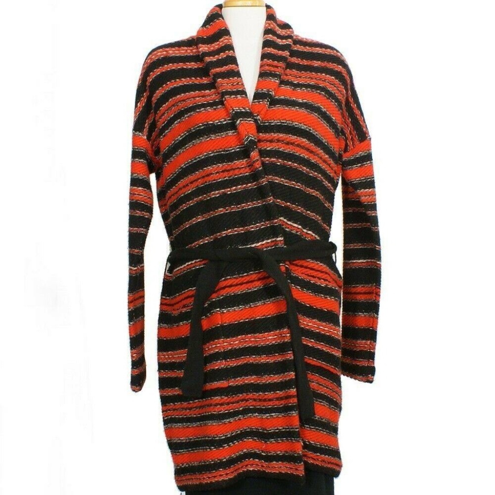 Lauren Jeans (LRL) wool blend long belted cardigan